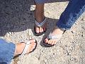 Nice sandals ladies!